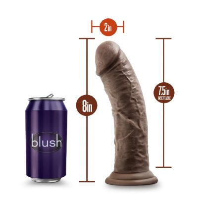 Dildo Triple Densidad Thick Dr. Skin 8 Chocolate