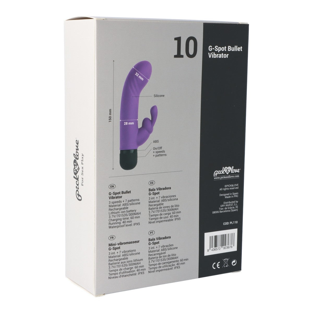 Vibrador Estimulador del clítoris - G-SPOT BULLET VIBRATOR