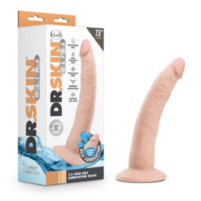 Dildo Autolubricación Dr. Skin Glide 7.5 Vanila