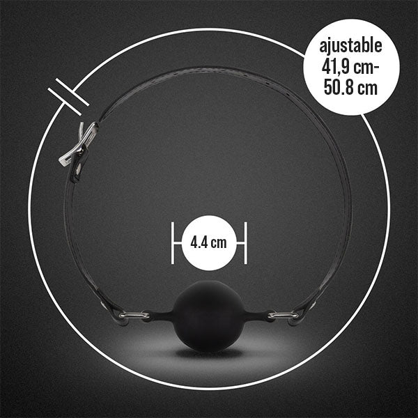 Mordaza Ball Gag Transpirable – Noir - Secret Spot