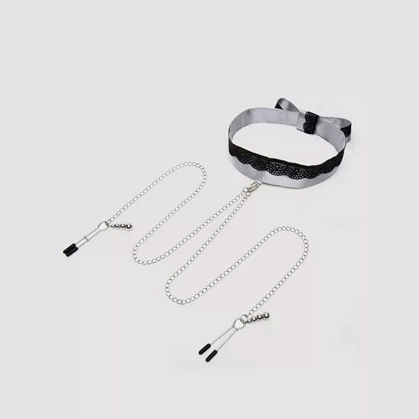 Kit Pinzas y Collar De Saten – 50 Sombras De Grey - Secret Spot